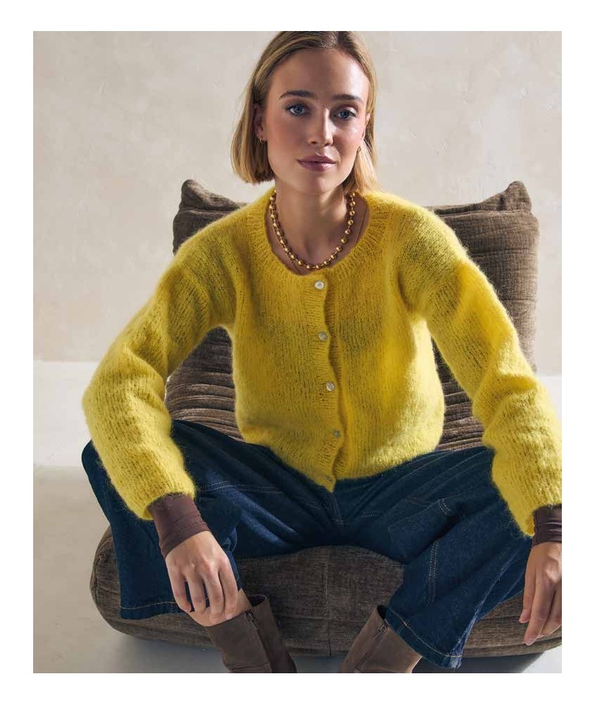 Gilet Capucine - Patron tricot Phildar - modèle porté