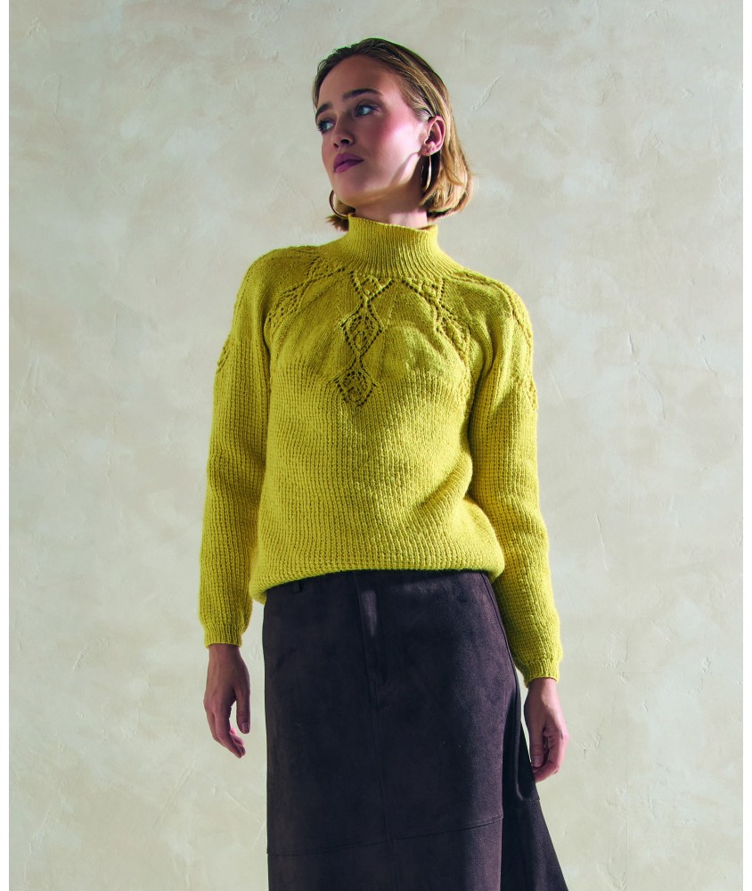 Pull Colombe - Patron tricot Phildar - modèle porté