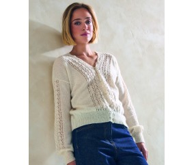 Gilet Ambre - Patron tricot Phildar - modèle porté