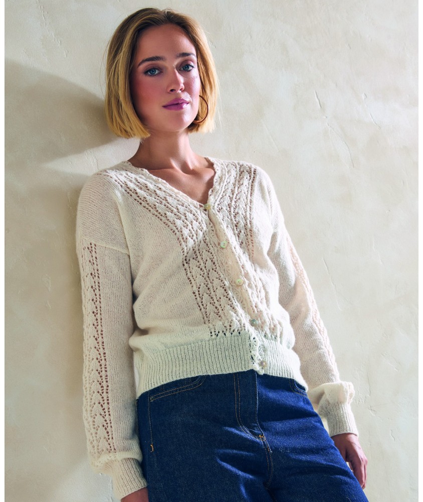 Gilet Ambre - Patron tricot Phildar - modèle porté