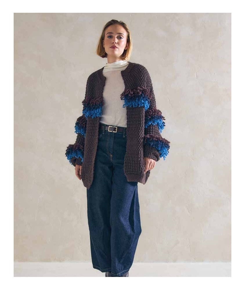 Veste Clarisse - Patron tricot Phildar - modèle porté