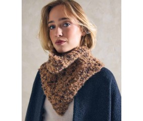 Plastron Cassandra - Patron tricot Phildar - modèle porté