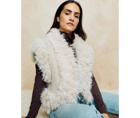 Veste sans manches Baya - Patron tricot Phildar - modèle porté