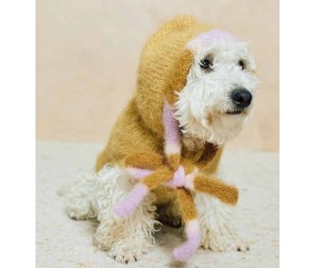 Manteau pour chien Billie - Patron tricot Phildar - modèle porté