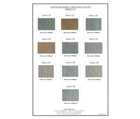 Cartes perforées Silver Reed 24 mailles - série N°72 Drive Lace