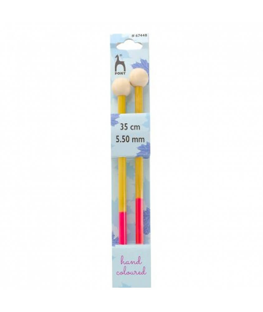 Aiguilles à tricoter 35 cm Bois Flair Du N°3 au 10 - Pony Aiguilles à tricoter 35 cm Bois Flair Du N°3 au 10 - Pony