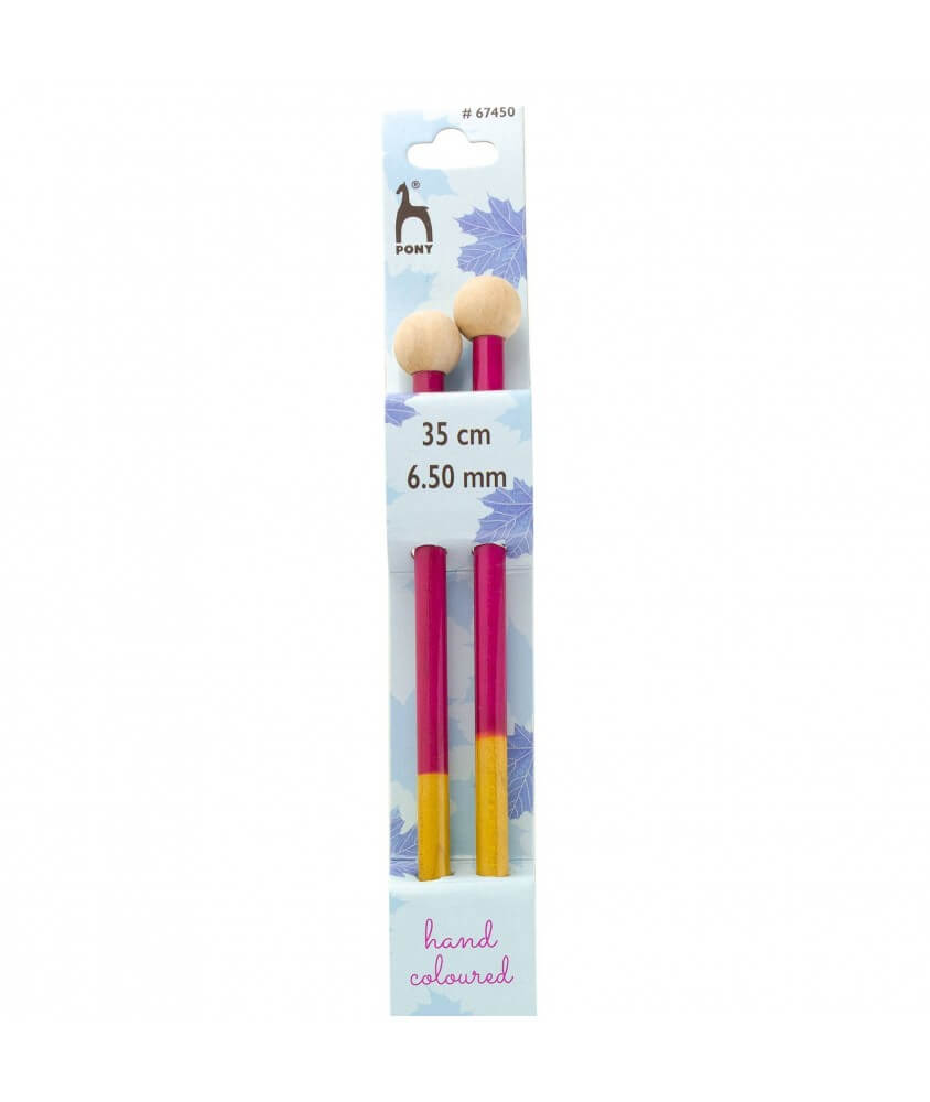 Aiguilles à tricoter 35 cm Bois Flair Du N°3 au 10 - Pony Aiguilles à tricoter 35 cm Bois Flair Du N°3 au 10 - Pony