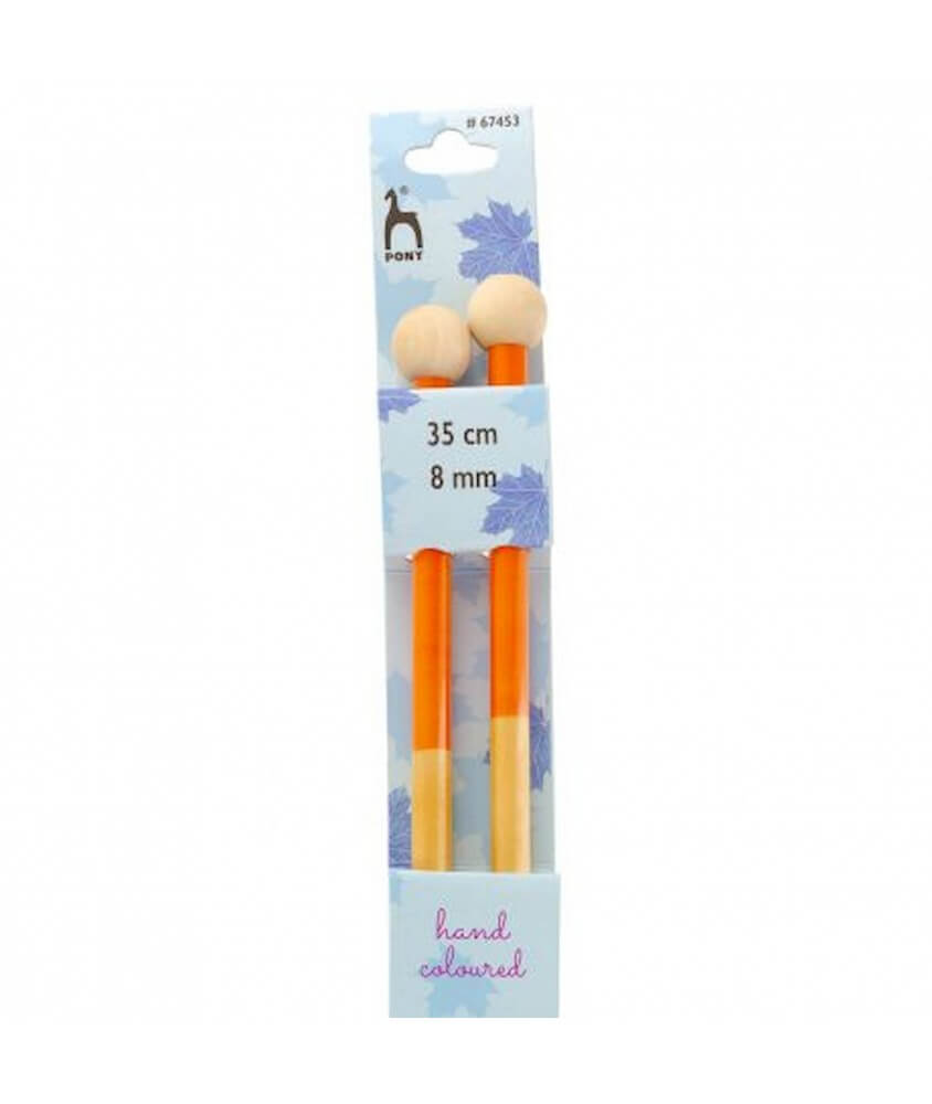 Aiguilles à tricoter 35 cm Bois Flair Du N°3 au 10 - Pony Aiguilles à tricoter 35 cm Bois Flair Du N°3 au 10 - Pony