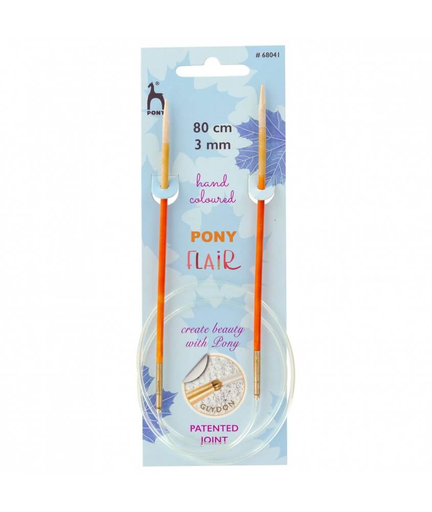 Aiguilles circulaires fixes 80 cm Bois Flair Du N°3 au 10 - Pony Aiguilles circulaires fixes 80 cm Bois Flair Du N°3 au 10 - Pony