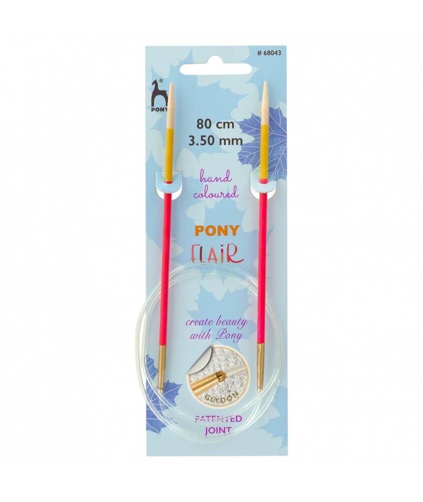 Aiguilles circulaires fixes 80 cm Bois Flair Du N°3 au 10 - Pony Aiguilles circulaires fixes 80 cm Bois Flair Du N°3 au 10 - Pony
