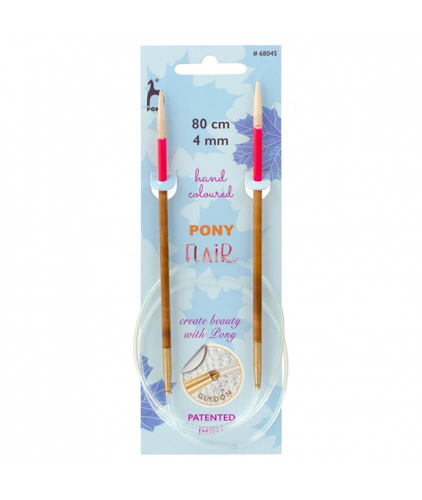 Aiguilles circulaires fixes 80 cm Bois Flair Du N°3 au 10 - Pony Aiguilles circulaires fixes 80 cm Bois Flair Du N°3 au 10 - Pony