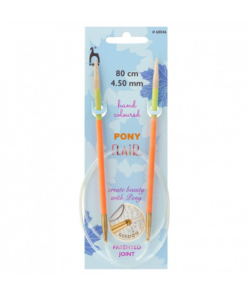 Aiguilles circulaires fixes 80 cm Bois Flair Du N°3 au 10 - Pony Aiguilles circulaires fixes 80 cm Bois Flair Du N°3 au 10 - Pony