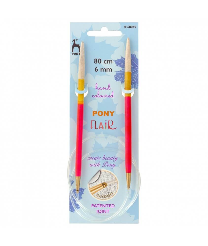 Aiguilles circulaires fixes 80 cm Bois Flair Du N°3 au 10 - Pony Aiguilles circulaires fixes 80 cm Bois Flair Du N°3 au 10 - Pony