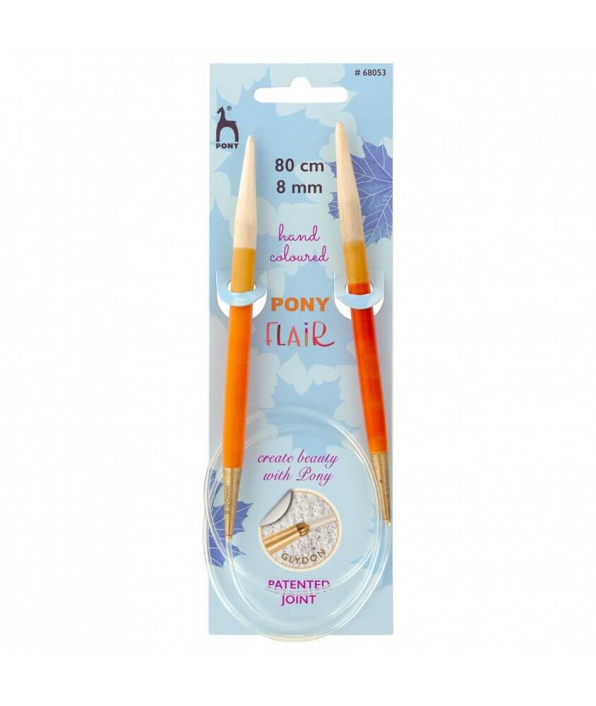 Aiguilles circulaires fixes 80 cm Bois Flair Du N°3 au 10 - Pony Aiguilles circulaires fixes 80 cm Bois Flair Du N°3 au 10 - Pony