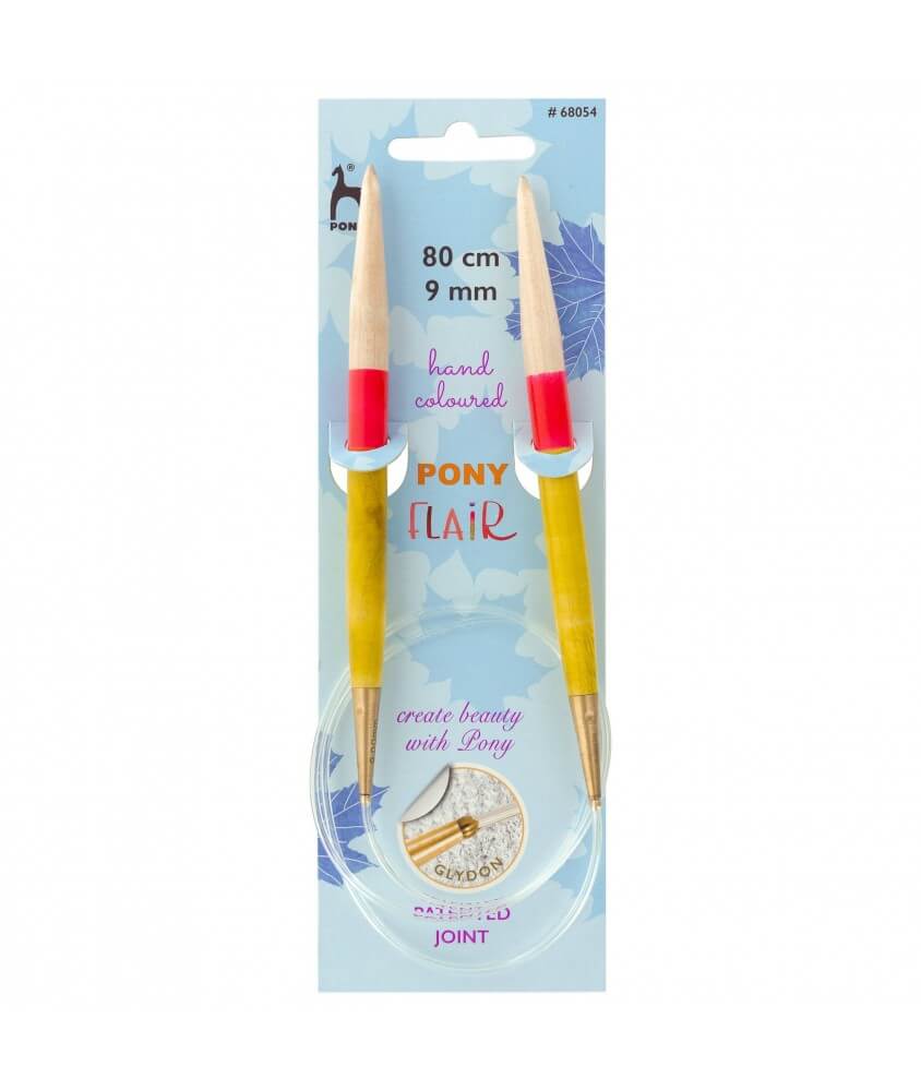 Aiguilles circulaires fixes 80 cm Bois Flair Du N°3 au 10 - Pony Aiguilles circulaires fixes 80 cm Bois Flair Du N°3 au 10 - Pony