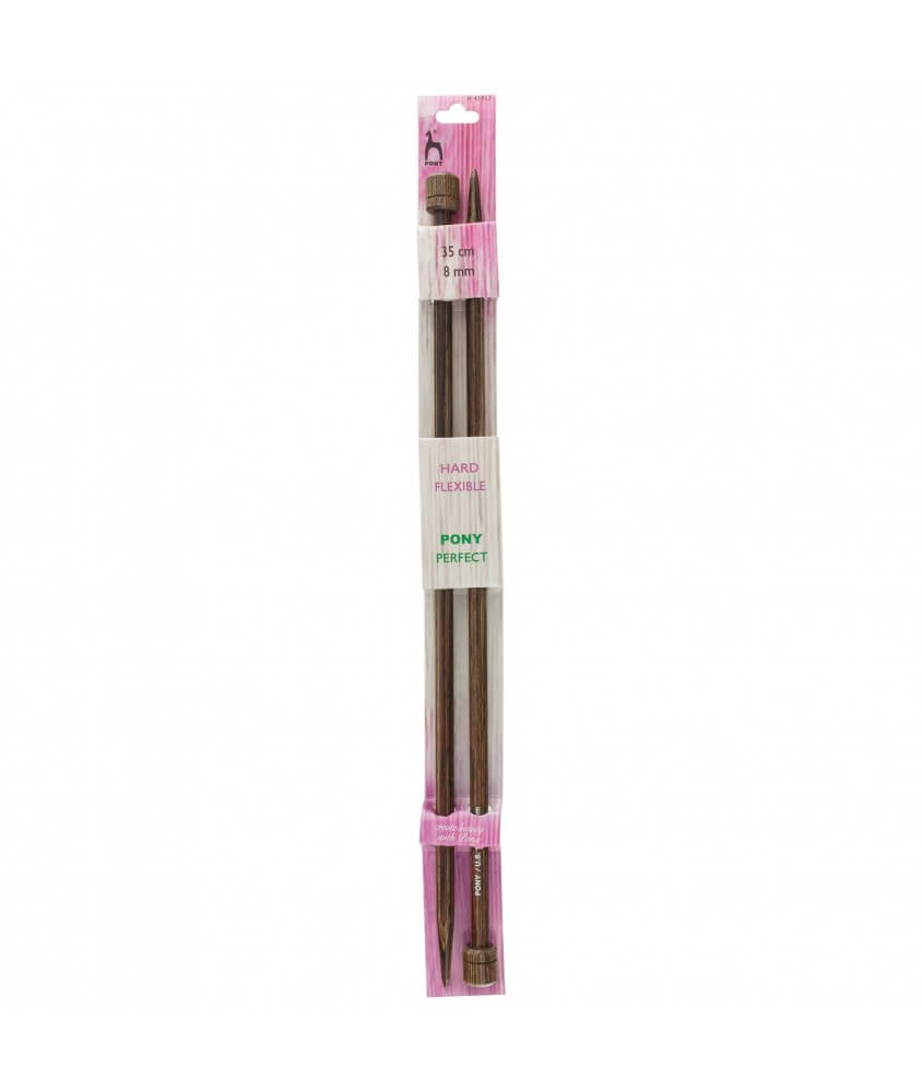 Aiguilles à tricoter 35 cm Bois Perfect Du N°3 au 10 - Pony Aiguilles à tricoter 35 cm Bois Perfect Du N°3 au 10 - Pony