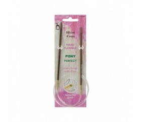 Aiguilles circulaires fixes 80 cm Bois Perfect Du N°3 au 10 - Pony