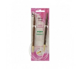 Aiguilles circulaires fixes 80 cm Bois Perfect Du N°3 au 10 - Pony