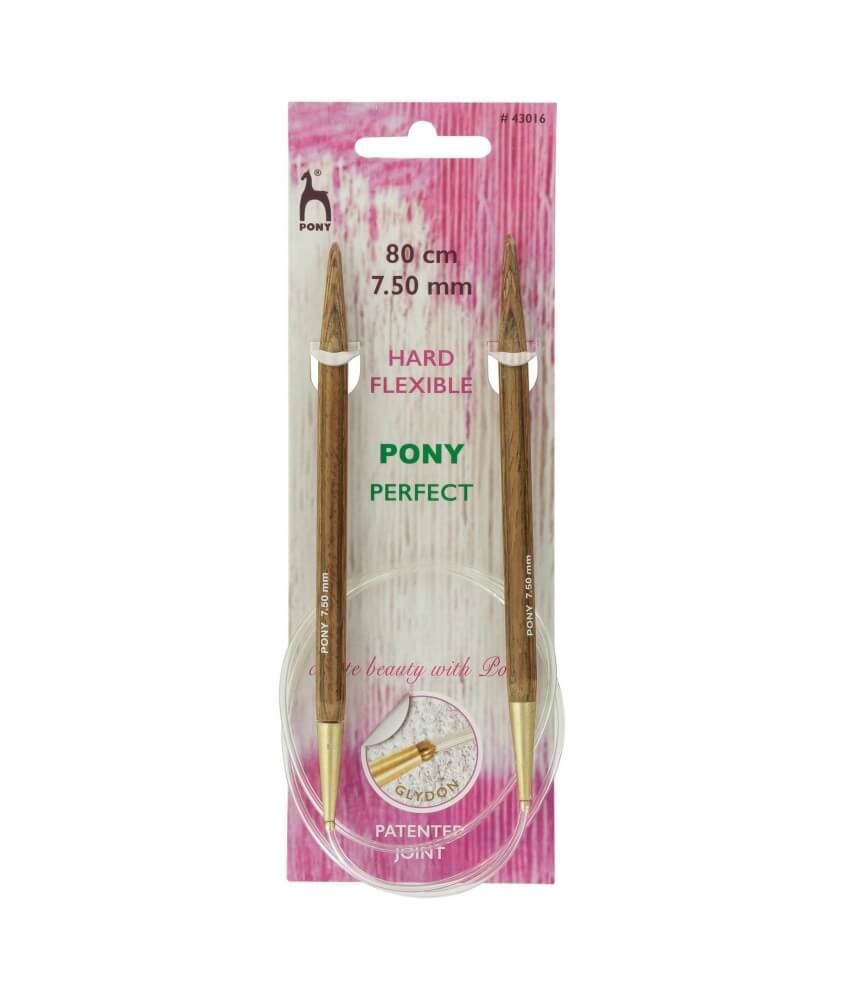 Aiguilles circulaires fixes 80 cm Bois Perfect Du N°3 au 10 - Pony Aiguilles circulaires fixes 80 cm Bois Perfect Du N°3 au 10 - Pony