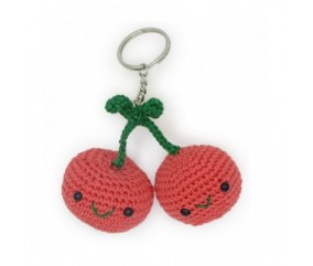 Kit Crochet Porte clés Cerises - Amigurumi Hardicraft