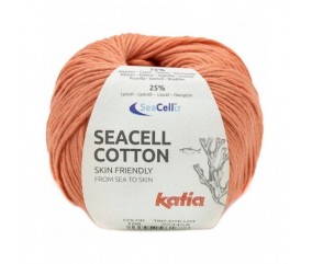 Fil écologique SEACELL COTTON - KATIA orange 108