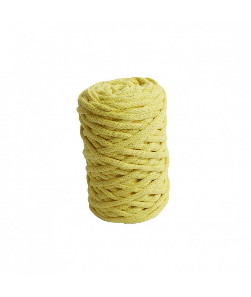 Coton recyclé pour macramé, tricot, crochet NOVA VITA 250 gr ! - Dmc jaune