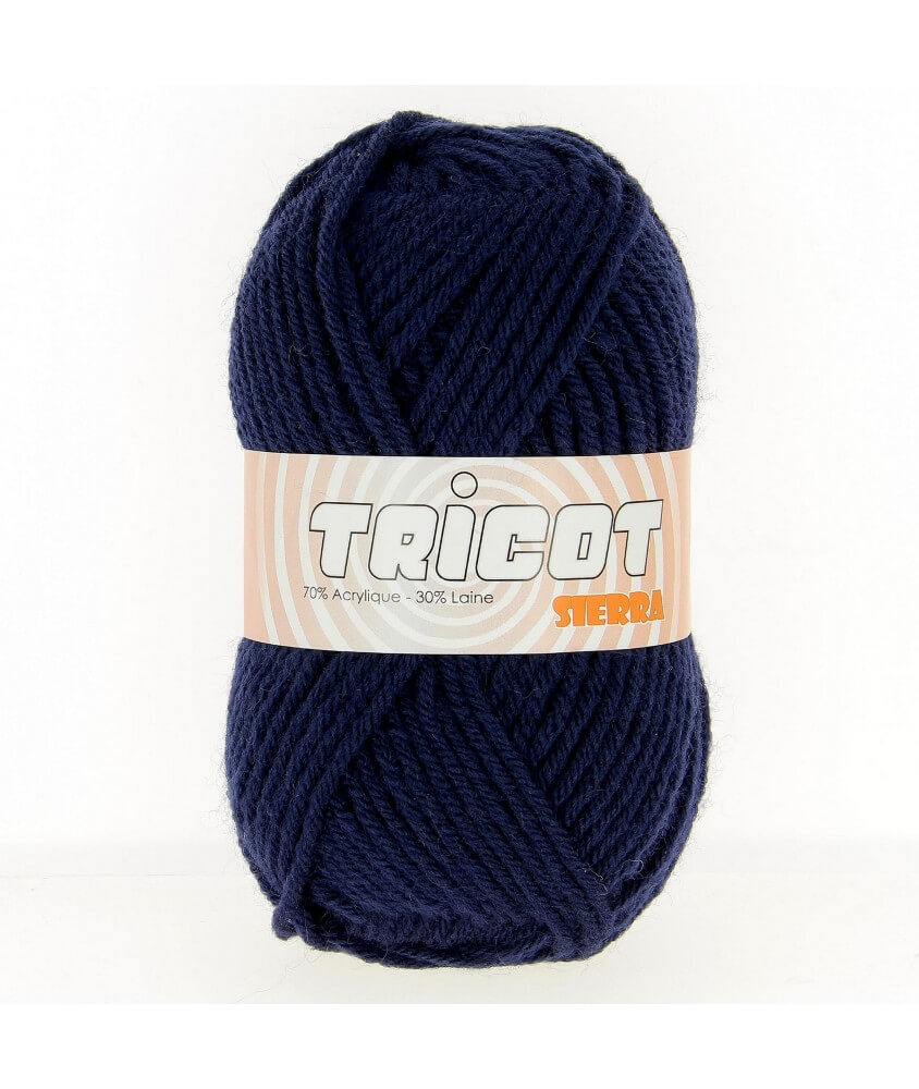 Pelote de laine à tricoter Tricot SIERRA - Distrifil bleu 28711
