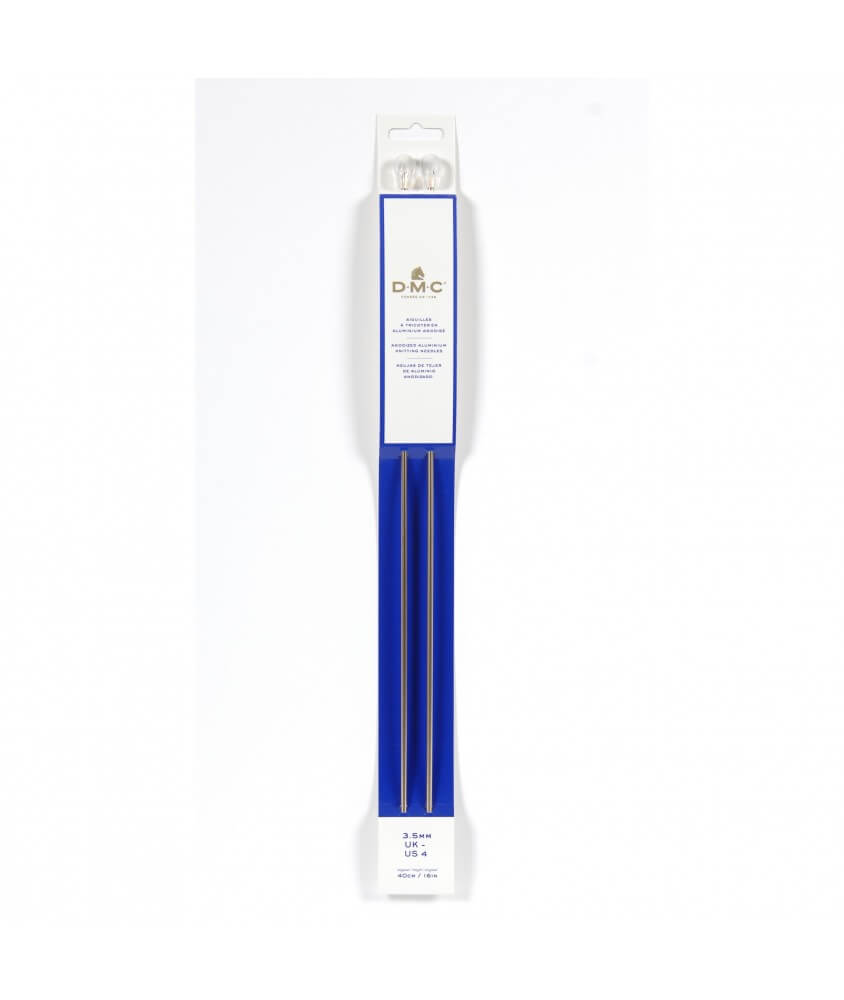 Aiguilles à tricoter aluminium anodisé 40 cm - DMC Aiguilles à tricoter aluminium anodisé 40 cm - DMC