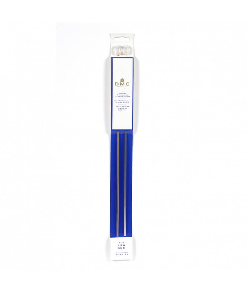Aiguilles à tricoter aluminium anodisé 40 cm - DMC Aiguilles à tricoter aluminium anodisé 40 cm - DMC