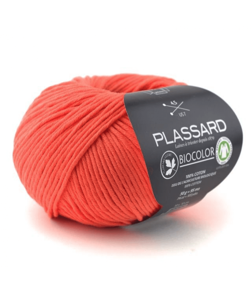 Coton à tricoter biologique BIOCOLOR - Plassard