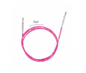 Cable rose 100cm pour aiguilles interchangeables Smartstix - Knitpro