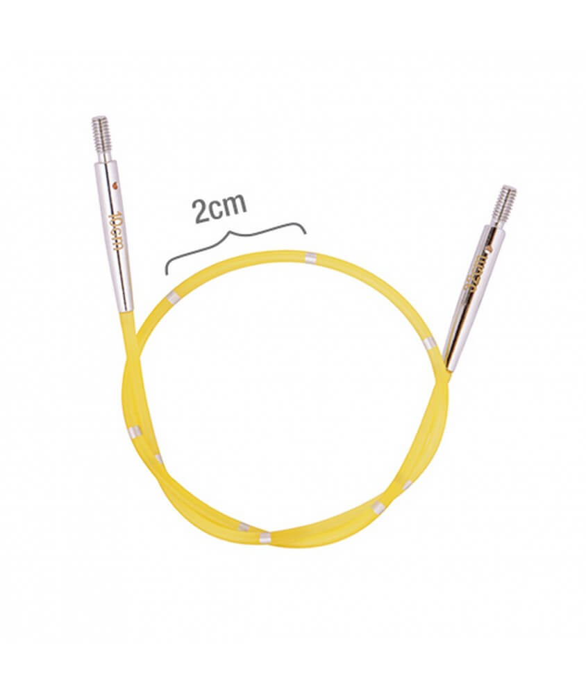 Cable jaune 150cm pour aiguilles interchangeables Smartstix - Knitpro
