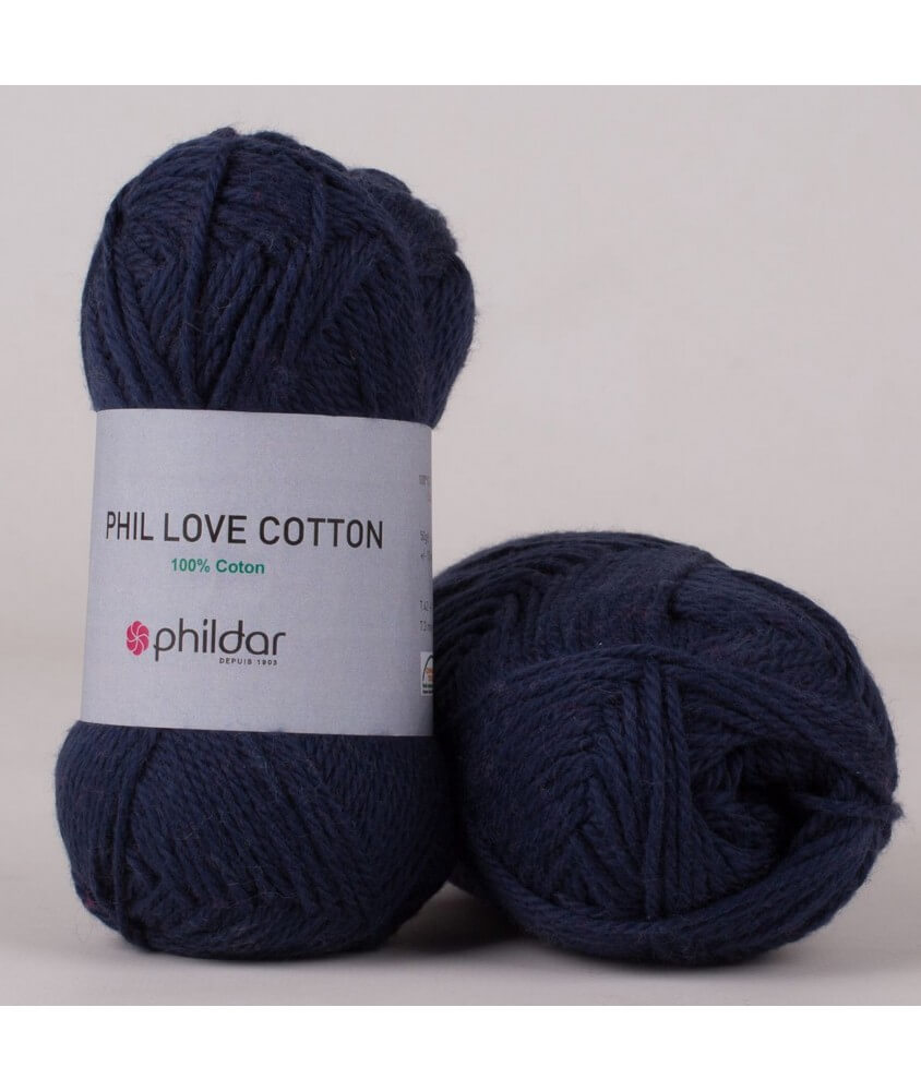 Coton à tricoter PHIL LOVE COTTON - Phildar - certifié Oeko-Tex Coton à tricoter PHIL LOVE COTTON - Phildar - certifié Oeko-Tex