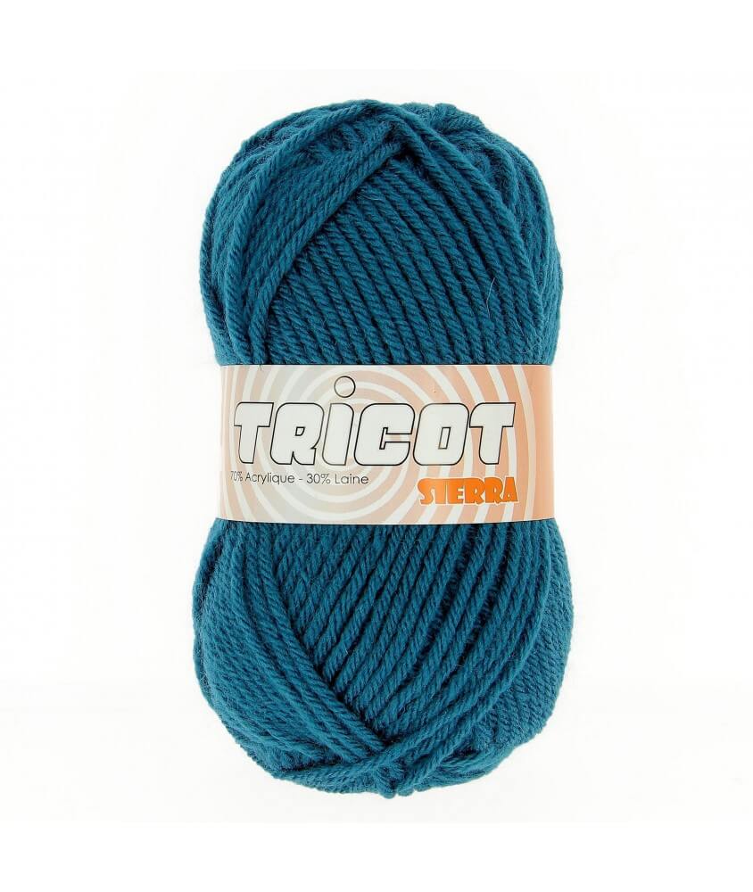 Pelote de laine à tricoter Tricot SIERRA - Distrifil bleu 28684