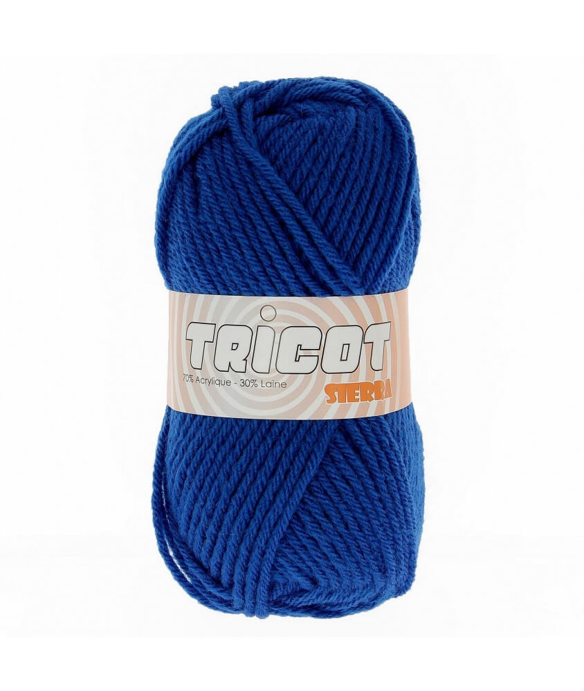 Pelote de laine à tricoter Tricot SIERRA - Distrifil bleu 28683