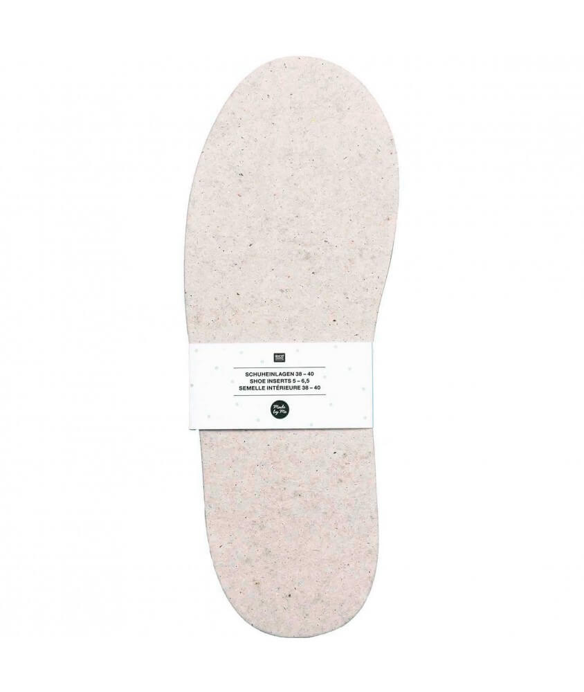 Paires de semelles intérieures pour chaussons/pantoufles 2 pointures - Rico Design Paires de semelles intérieures pour chaussons/pantoufles 2 pointures - Rico Design