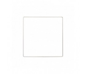 Anneau de métal CARRE BLANC 20 cm et 30 cm pour décoration murale - Rico Design