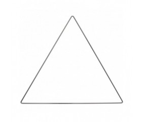 Anneau de métal triangle anthracite 30 cm pour décoration murale - Rico Design