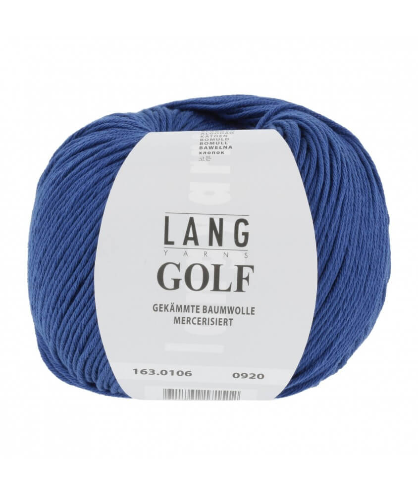 pelote coton Lang Yarns  bleu 106 vif