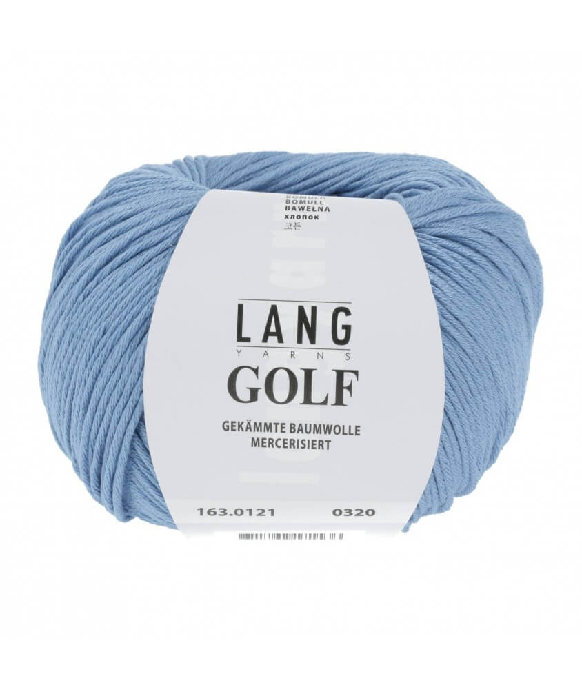pelote coton Lang Yarns 121 bleu clair layette pelote coton Lang Yarns 121 bleu clair layette