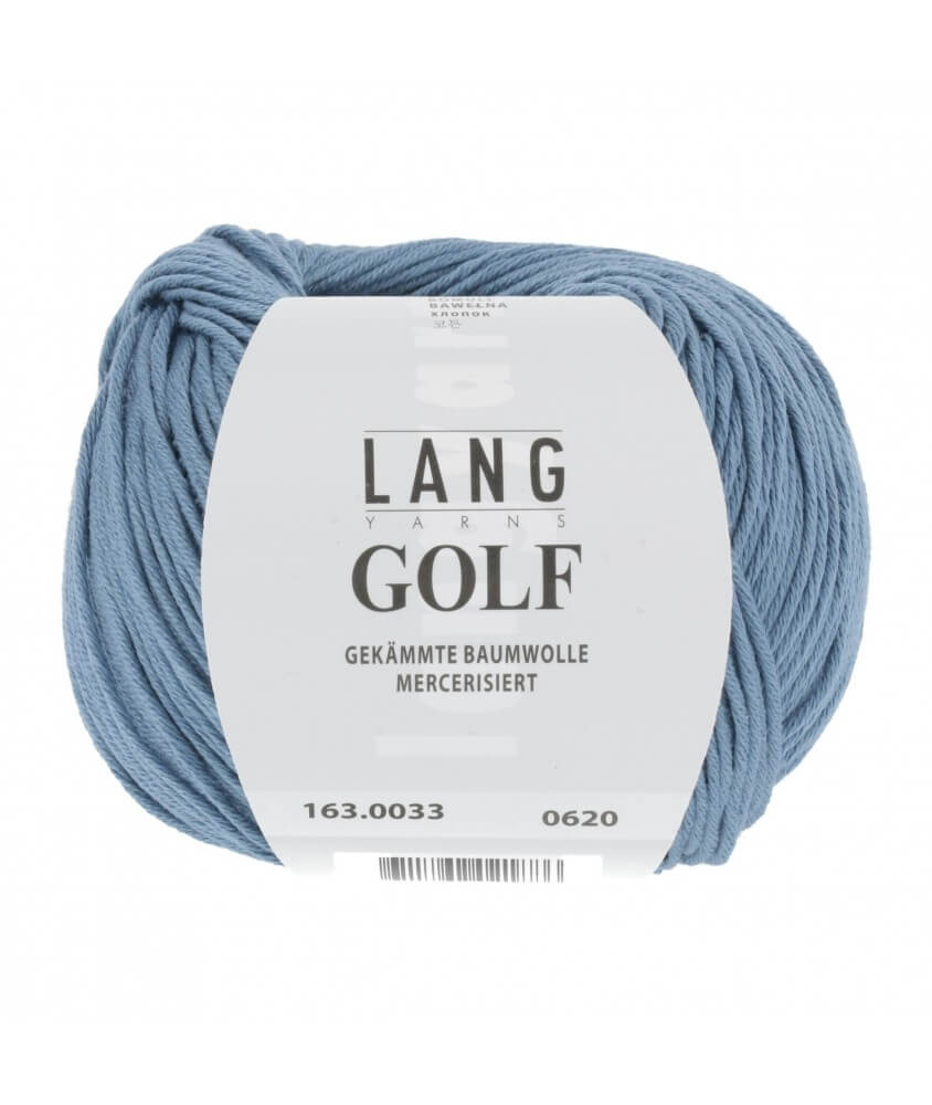 pelote coton Lang Yarns  033 bleu electrique cotton sperenza