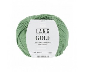 pelote coton Lang Yarns  vert pomme beau doux cotton sperenza cetelem