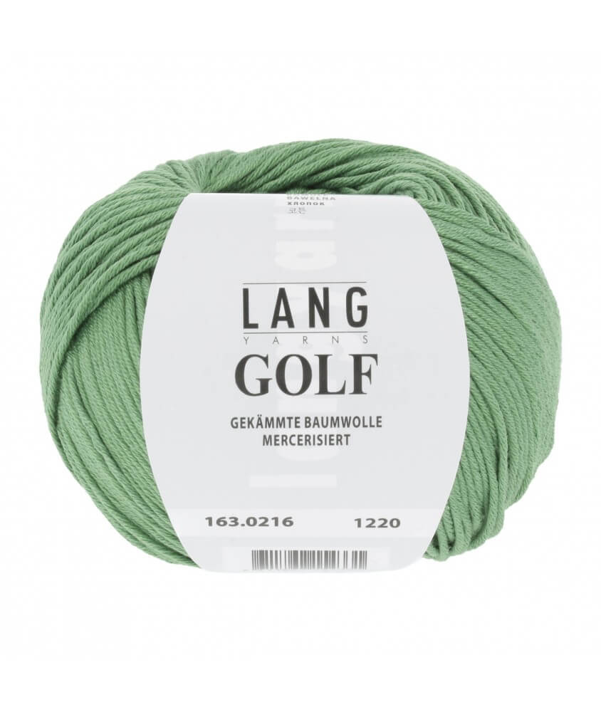 pelote coton Lang Yarns  vert pomme beau doux cotton sperenza cetelem