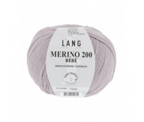 Pelote lang yarns violet garçon fille layette doux 346 Sperenza qualité