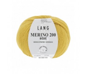 merino 200 bébé lang yarns 414 jaune