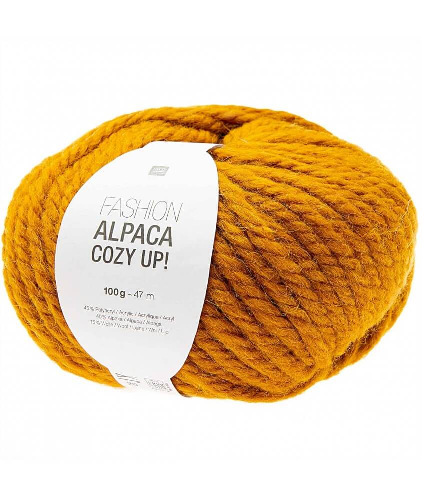 Rico design Fashion Alpaca cozy up jaune moutarde sperenza