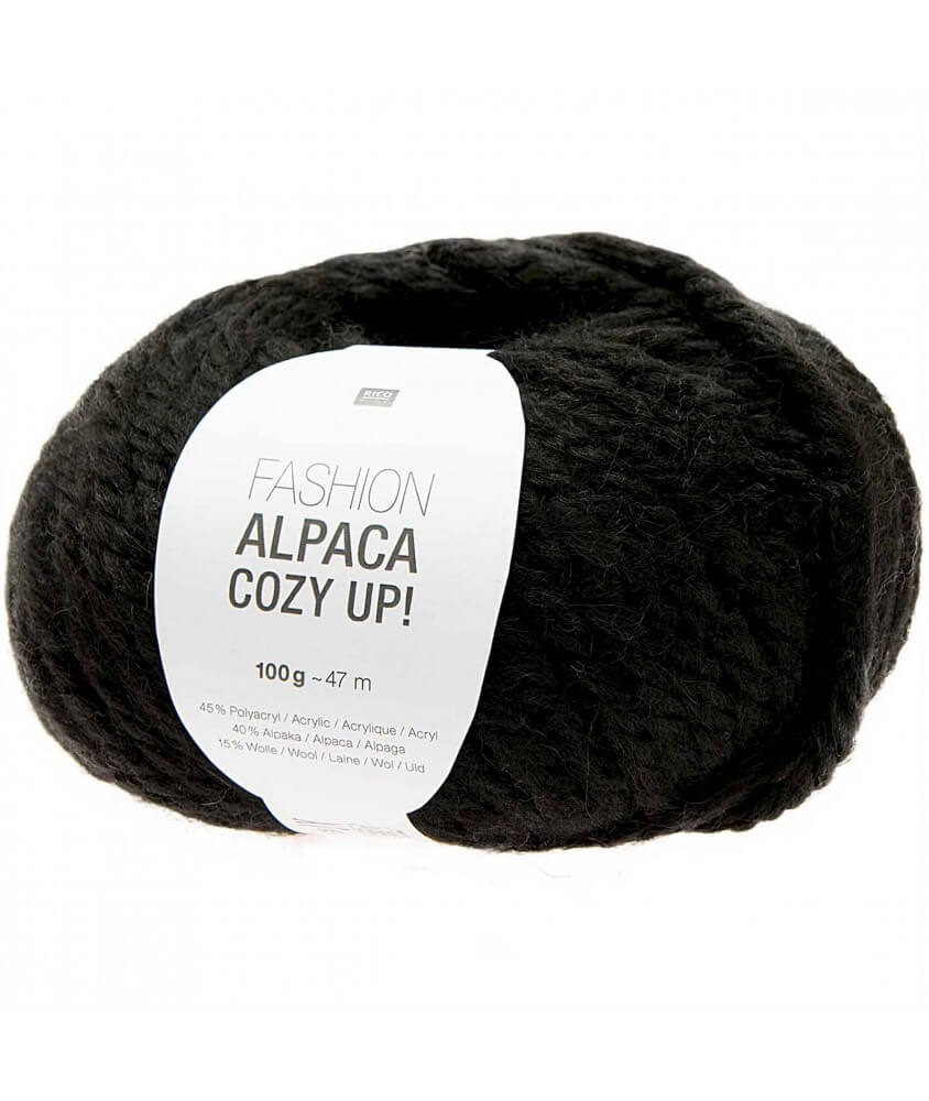 Rico design Fashion Alpaca cozy up black noir sperenza