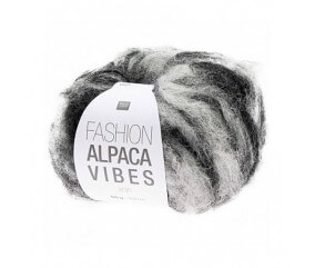 Pelote FASHON ALPACA VIBES AR - Rico Design noir