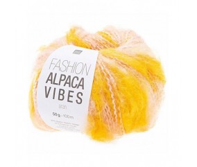 Pelote FASHON ALPACA VIBES AR - Rico Design  jaune
