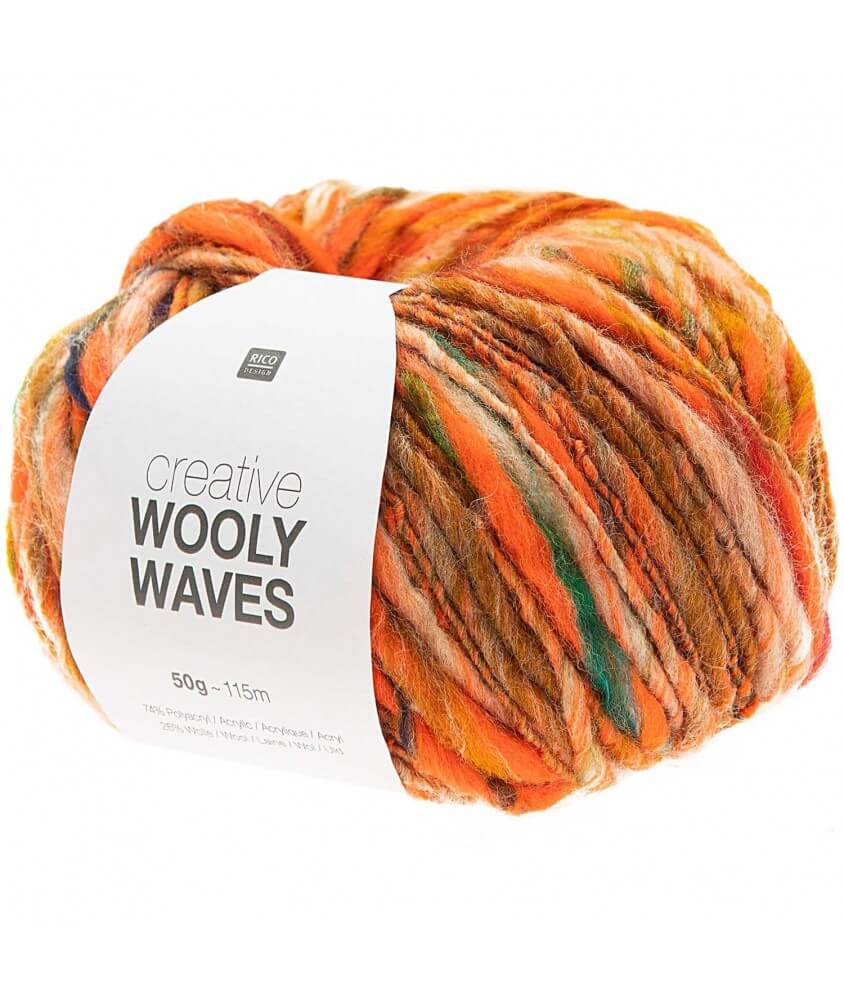 CREATIVE WOOLY WAVES - Rico Design orange